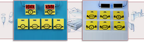 Current and voltage digital measurement tools set